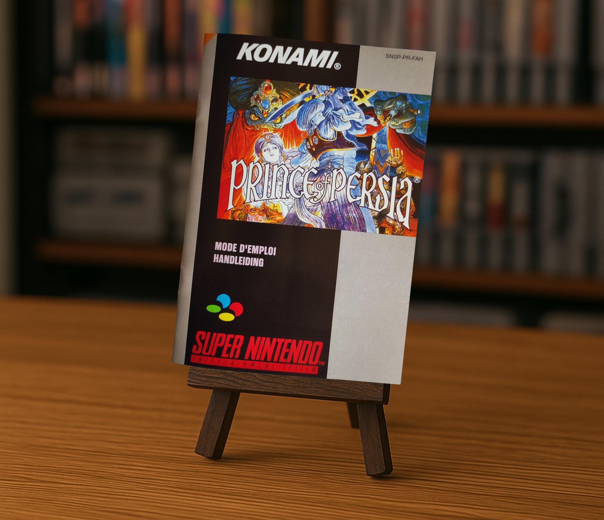 Prince of Persia SNES Notice - French -