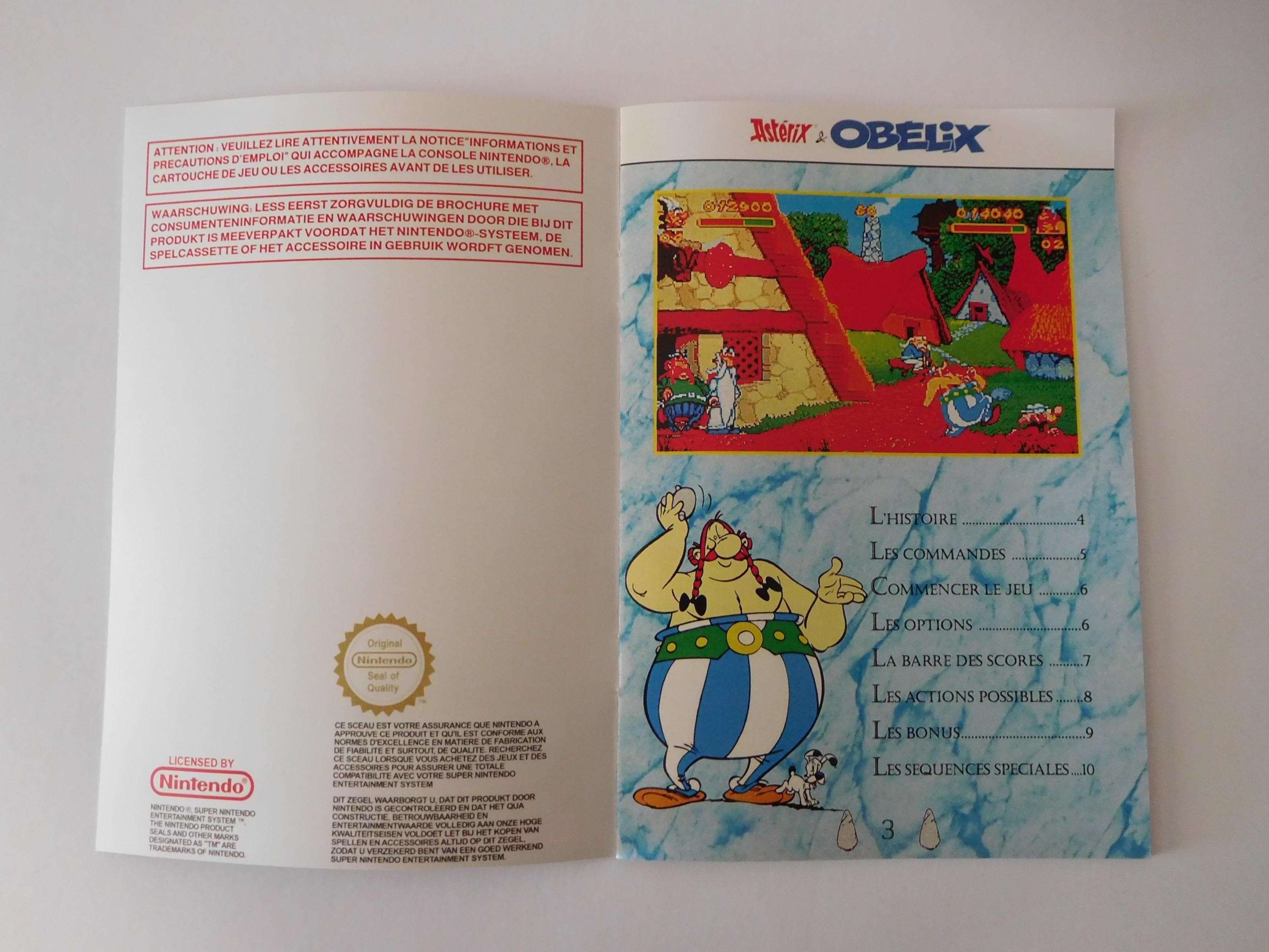 Asterix Super Nintendo (Snes) Pal-fah (Complete - Good Condition