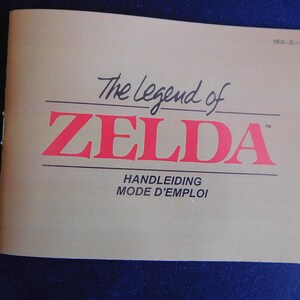 Notice The Legend of Zelda - NES - Français / Néerlandais -