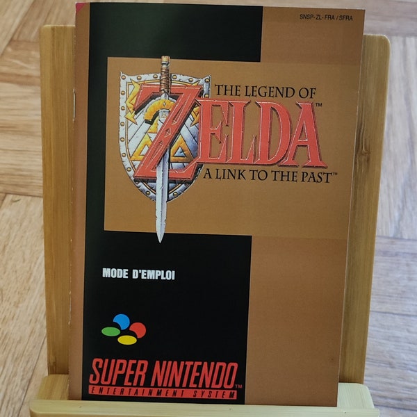 Notice The Legend of Zelda: A Link to the Past SNES - French -
