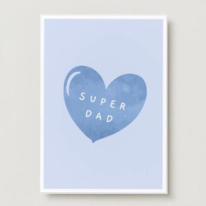 Cartão de Dia dos Pais - 'Super Pai' - Papel Ecológico Premium incl. envelope