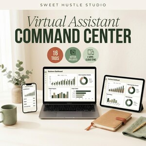 Virtuele assistent bedrijfsplanner | VA-spreadsheet in Excel | Klantenbeheer in Notion | Hulpmiddel voor freelancers