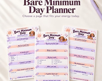 Agenda giornaliera semplice e stampabile, con 3 layout flessibili, in formato A4 e US Letter.