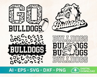 Bulldogs Svg Bundle, Bulldog Mascot Svg, Bulldogs Team Spirit, Bulldog School Spirit, Go Bulldogs Football Svg, Bulldogs Homecoming 2023 Svg
