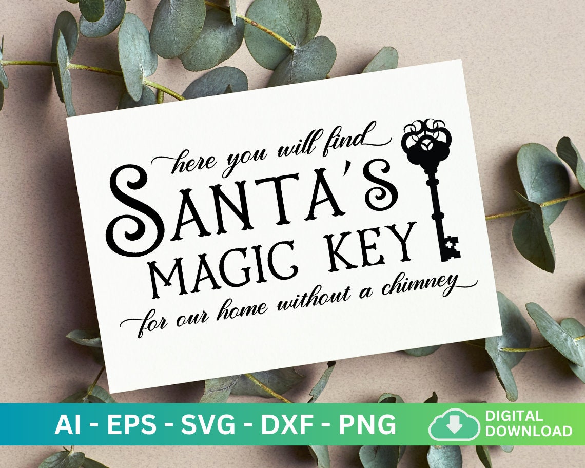 Santa's Magic Key Cut File
