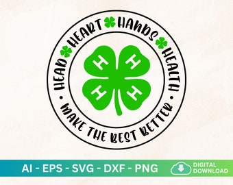 4H Motto Svg, 4H Vector, 4H Mom Shirt, 4H Designs, Make The Best Better Svg Files for Cricut, 4H Fair Shirt Sign Svg, 4-H Clothing, 4H Logo