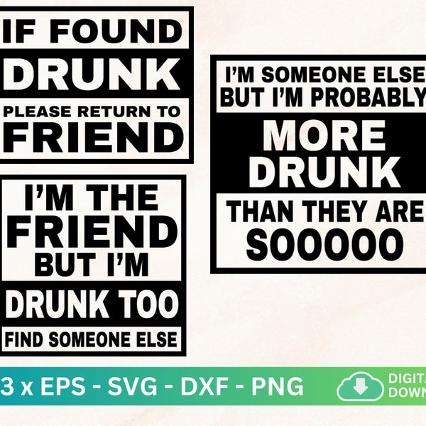 If Drunk Svg Bundle, Drunk Friends Svg Png Eps Dxf, If Drunk Return To Svg, Drinking Friends Svg, Drinking Party Favors, Drinking Quotes Svg