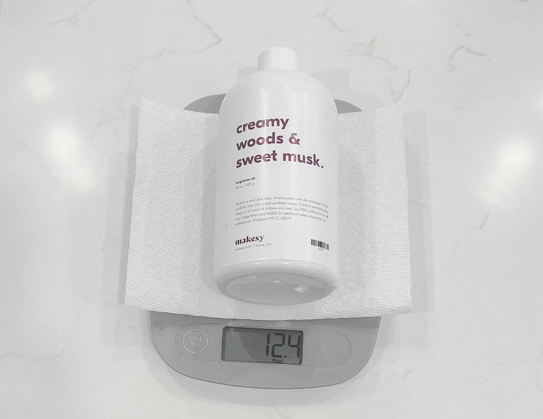 Creamy Woods & Sweet Musk Fragrance Oil 12.4oz/ Makesy Fragrance Oil