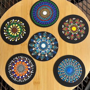 Painted Mandala| Mandala Stone  | Wall Decor| Mandala Dot Art| Painted Boho Wall Art| Mandala | Meditation | Home Decor | Painting| Dot Art|