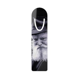 A beautifully designed bookmark with the image of the Lubavitcher Rebbe who spiritually accompanies you while reading and studying
