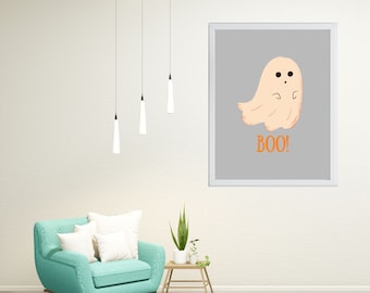 Halloween Wall Art |  Ghost Wall Art | Home Decor | Digital Download | Halloween Decor