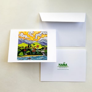 Hana Town Greeting Card