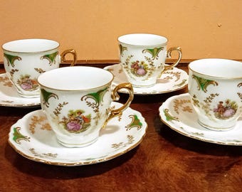Vintage Tiffany & Co. Never Used Demitasse Set of 3 Cups and