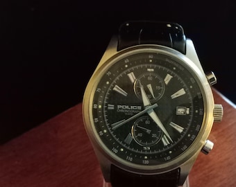 Reloj cronógrafo Police vintage para hombre, modelo 11289J