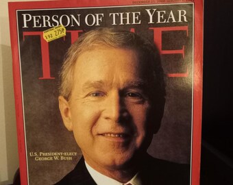Vintage Time Magazine 2000 Person Of The Year George W.Bush.