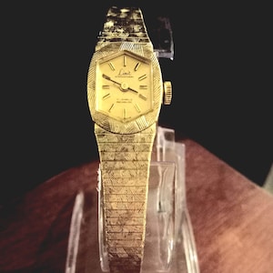 Montre Femme Vintage RONE Mécanique Manuelle Suisse 17 Rubis - Or Plaqué, Fonctionne - Occasion Bon état
