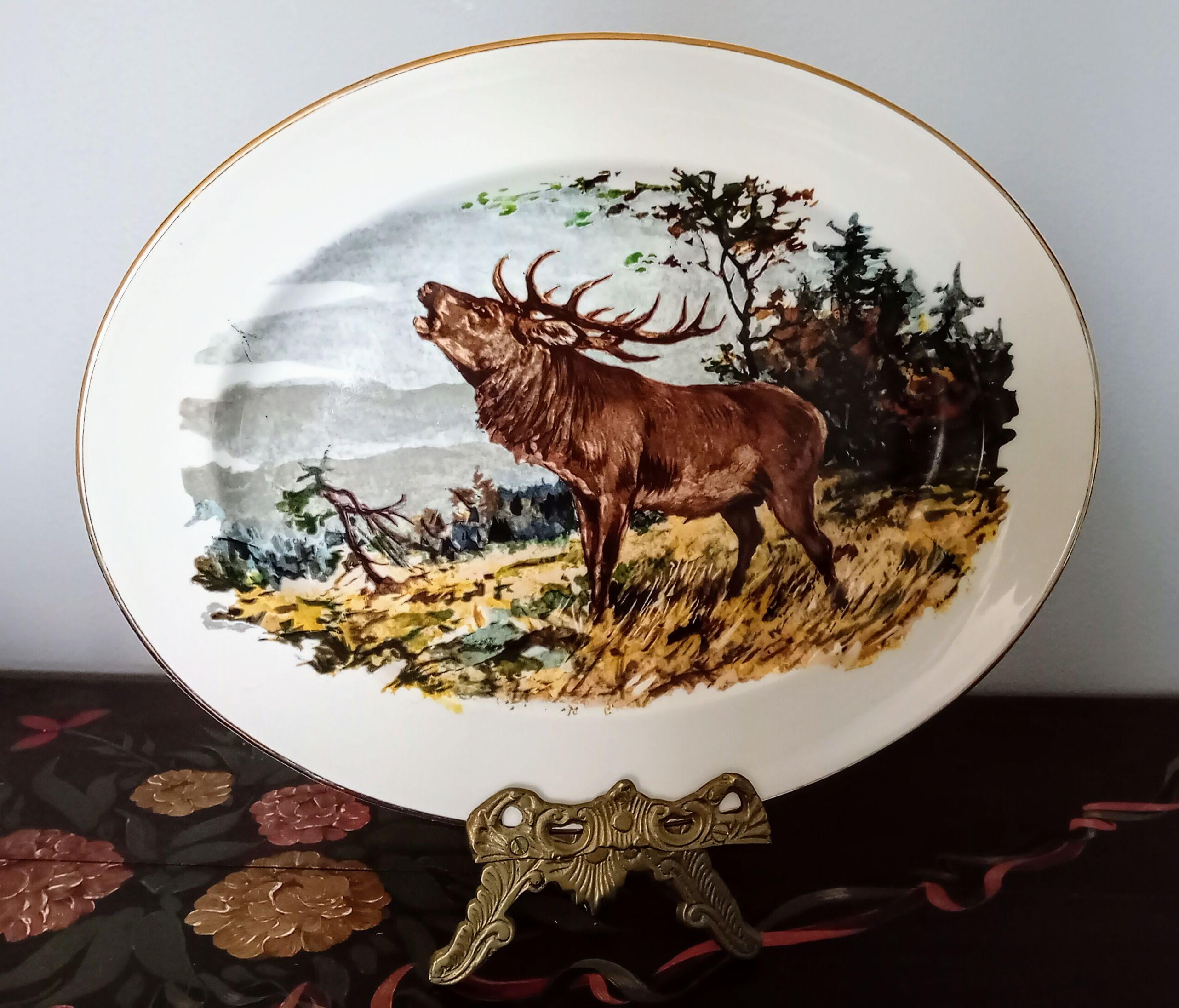 Highland Stag Stag Dinner Plates Winter Stag Stag Dinner Set Alpen