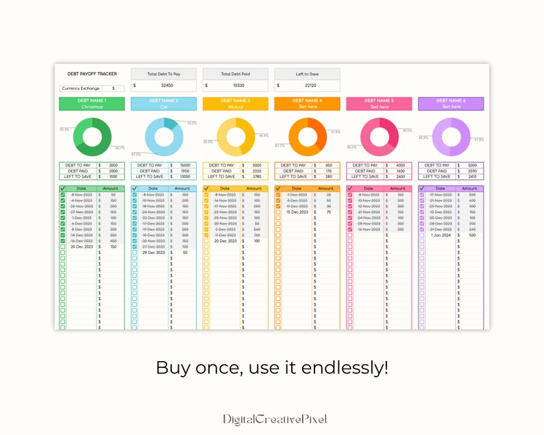 Buy once, use it endlessly!