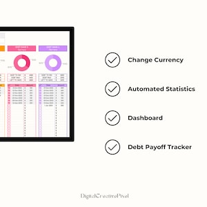 Advantage: Change Currency, Automated Statistics, Dashboard and Debt Payoff Tracker.
