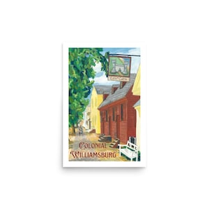 Colonial Williamsburg Travel Poster