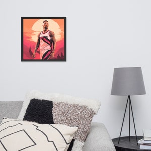 Damian Lillard Premium Framed Poster