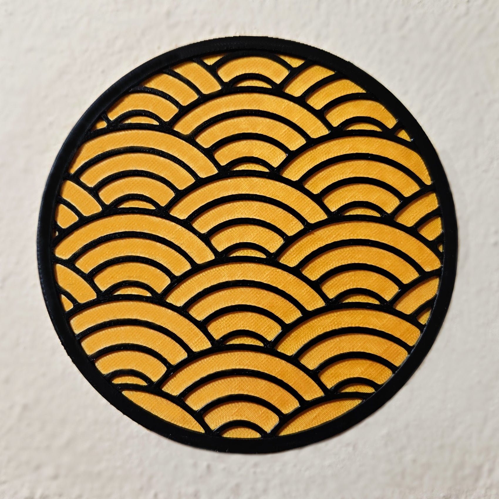 アート・デザイン・音楽 JAPANESE IDENTITIES Seigaiha Japanese Wave Pattern Wall Art - Etsy