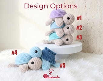 Gehäkelte Schildkröte Plüschtier - Handgemachte Meeresschildkröte, süße Amigurumi Schildkröte, fertiges Plüschgeschenk