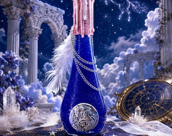 Pegasus Essence | Potion Bottle | Color Changing | Mythology | Magic Potions | Pegasus | Bookshelf Decor | Decoration