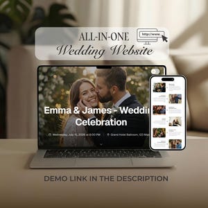 All-in-One Wedding Website · Smart RSVP & Guest List Tracker · Wedding Countdown · Extensive Digital Invitation with QR Code