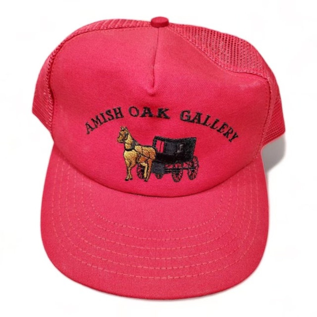 Amish Oak Gallery Vintage Trucker Hat Etsy