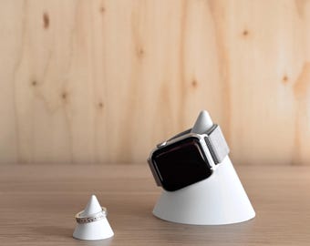 Minimalist Watch Stand: Modern Nightstand Organizer (PLA, UK-Made)
