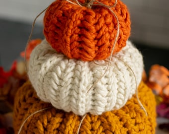 CROCHET PATTERN & Video Tutorials / Step by Step Photos / Fishtail Stitch Pumpkin / Crochet Pumpkin Stack / Fall decor / PDF Download