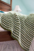 CROCHET PATTERN & Photo tutorial / Modern Crochet Blanket / The Chunky Moss Throw /  Easy Crochet Afghan/ PDF Download