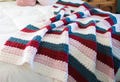 CROCHET PATTERN & Photo tutorial / Chunky Modern Crochet Blanket / The Midnight Blush Throw /  Easy Crochet Afghan/ PDF Download