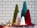 Christmas Tree Crochet Pattern 5 sizes bobble farmhouse decor digital pdf download quick and easy