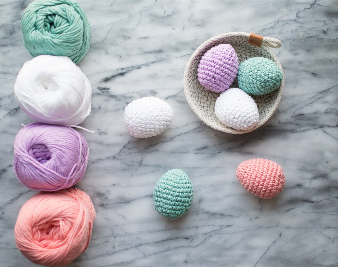 Crochet Easter Egg Pattern / Easy Step by Step Photo Instruction ...