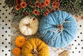 Crochet Pumpkin Pattern \/ Fall Farmhouse decor \/ Chunky Textured Waves \/ Large, Medium, Small, Sizes \/ PDF Download