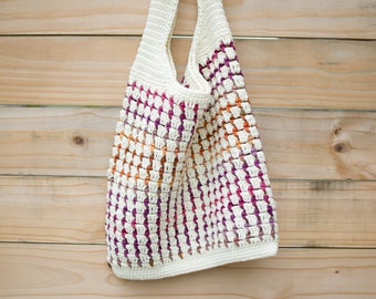 Crochet Beach Bag Pattern / Summer Tote / Pdf digital download
