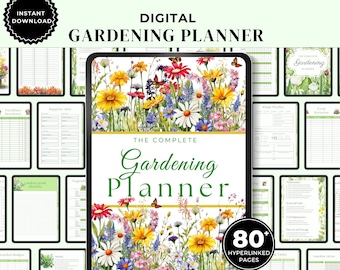 Digital Garden Planner |Garden Journal |Homesteading Planner |Garden Notebook| Garden Organizer | Plant Planner | Square Foot Garden Planner