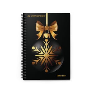 Weihnachten Spiralblock, Weihnachten Tagebuch, Tagebuch, Geburtstagsgeschenk, Weihnachten, Tagebuch, Weihnachten