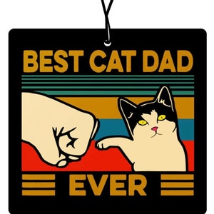 2x Best Cat Dad Duftbaum Air Freshener