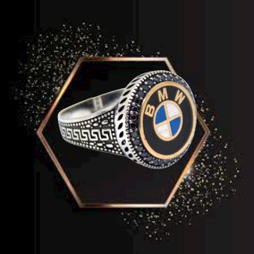10K Gold Ring | BMW H1 Mens Ring | Medusa jewelry