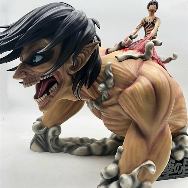 3D STL File Eren Yeager Model - High-Res Attack on Titan Figure for 3D Printing - Unique Anime Collector's Gift