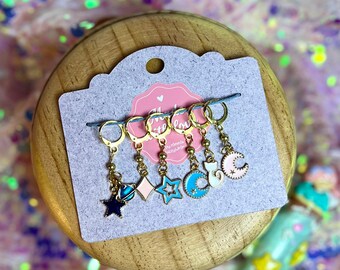 Locking Stitch Marker Set of 6 | Pretty Pastels