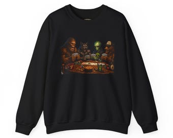 Squatchitis Top Secret Universität Big Foot Gang Sweatshirt mit Rundhalsausschnitt