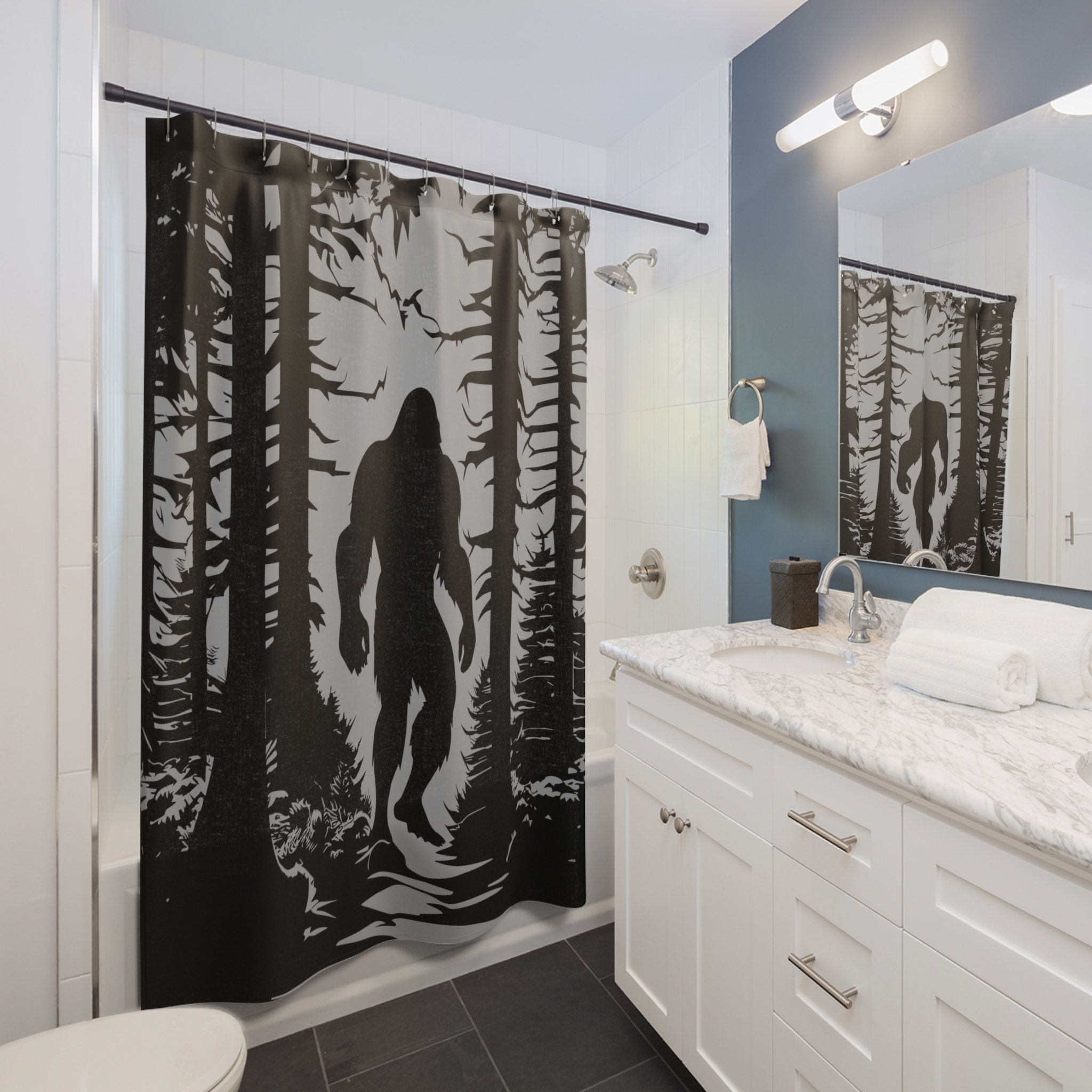 Bigfoot, Sasquatch, Bigfoot Shower Curtains, 71x74 - Etsy