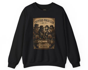 Squatchitis Big Foot Poker Gang Sweatshirt mit Rundhalsausschnitt