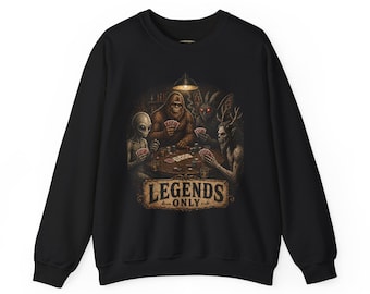 Squatchitis Big Foot Poker Gang Sweatshirt mit Rundhalsausschnitt