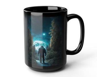Tazza Bigfoot Moonlite Forest / Ceramica nera da 15 once