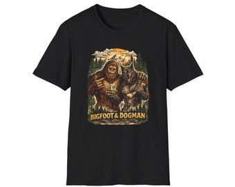 Big Foot & Dog Man Buddy T-Shirt